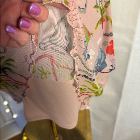 Urban Outfitters Pink Tropical Mini Dress - Picture 6 of 10